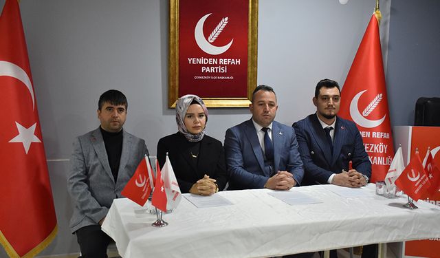 Yeniden Refah Partisi Çerkezköy İlçe Teşkilatı yeni binasının açılışını gerçekleştirdi